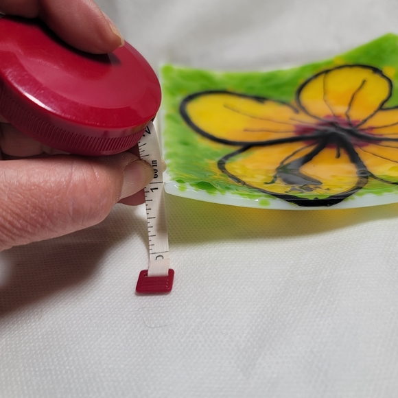 Julie Johnson Fused Glass Plate.  (876) - Picture 5 of 8